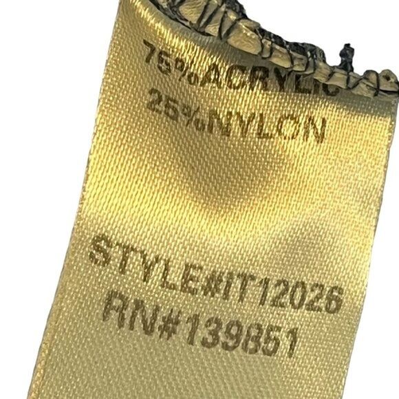 Oddy Womens Blue Swiss Raised Dot Womens Cardigan Sweater Plaid Ruffle V-Neck M - Picture 16 of 16